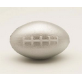 Silver Football Squeezies Stress Reliever